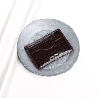 sankyoshokai/サンキョウショウカイ 三京商会 カードケース 薄型 本革クロコダイルレザー/508223181