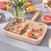 FIKA/フィカ FIKA FIKAピーチピンクスクエアフライパン29cmガラス蓋付き 【返品不可商品】/508223182