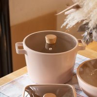 FIKA/フィカ FIKA FIKAピーチピンクディープキャセロール22cm（深鍋） 【返品不可商品】/508223184
