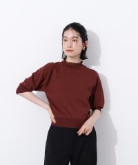 N Natural Beauty Basic/フリルネックフォルムスリーブニット/508202617