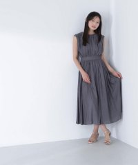 NATURAL BEAUTY BASIC/割繊サテンギャザーワンピース/508206477