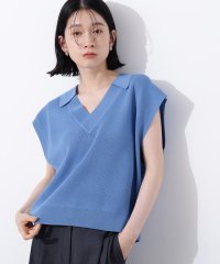 N Natural Beauty Basic/スキッパーポロニットベスト/508208961