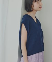 N Natural Beauty Basic/スキッパーポロニットベスト/508208961