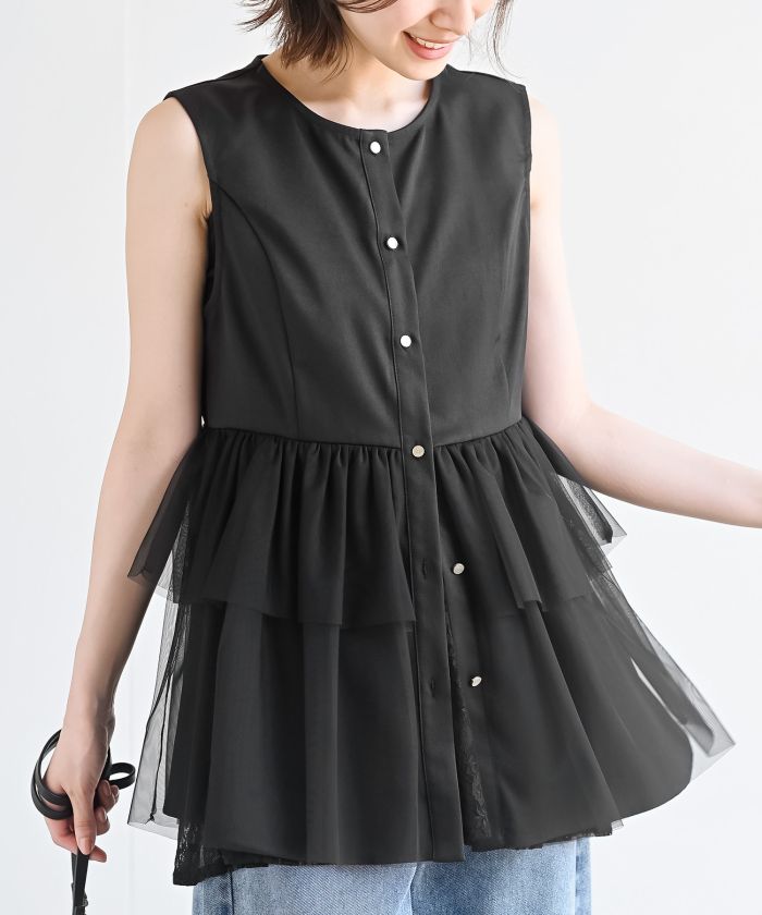 工場直売 ベスト・ジレ(ブラック・黒色)のファッション通販 - d fashion カーディガン