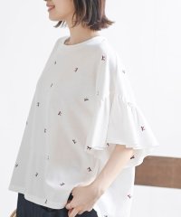 rps/フレアースリーブ刺繍Ｔシャツ/508221855