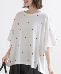 rps/フレアースリーブ刺繍Ｔシャツ/508221855