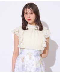 SWINGLE/シフォン×レースフリルスリーブブラウス/508221917