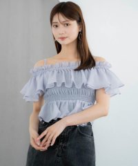 AND COUTURE/エアリーティアードオフショルブラウス/508221934