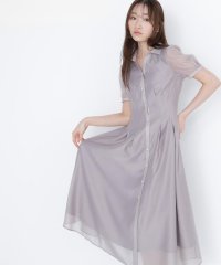 NATURAL BEAUTY BASIC/パールボタンシャツワンピース/508221976