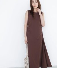 NATURAL BEAUTY BASIC/サイドギャザーカットソーワンピース/508221978