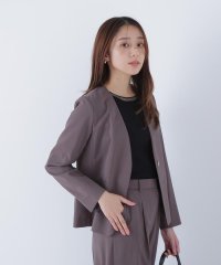 NATURAL BEAUTY BASIC/サマードライタッチ SETUP ノーカラージャケット/508221980