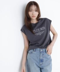 NATURAL BEAUTY BASIC/フレンチスリーブロゴTシャツ/508221981