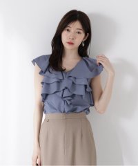 PROPORTION BODY DRESSING/フリル半袖ブラウス/508221982