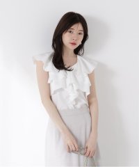 PROPORTION BODY DRESSING/フリル半袖ブラウス/508221982