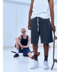 BEAVER/B omnivore/ビーオムニボー　DENIM WIDE SHORTS デニムワイドショーツ/508222029