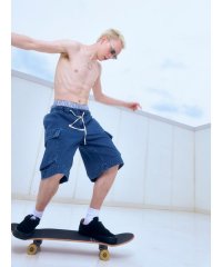 BEAVER/B omnivore/ビーオムニボー　DENIM CARGO SHORTS デニムカーゴショーツ/508222030
