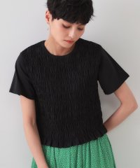 OPAQUE.CLIP/シャーリングショートTシャツ【洗濯機洗い可】/508222892