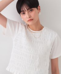OPAQUE.CLIP/シャーリングショートTシャツ【洗濯機洗い可】/508222892