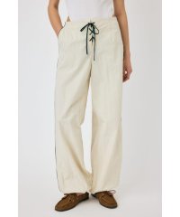 moussy/SHEER PANEL LACE UP パンツ/508224026