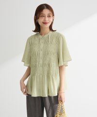 Green Parks/グリーン パークス Green Parks SET2点マジョリカシャーリングブラウス＋タンク/508224103