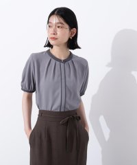 N Natural Beauty Basic/バイカラートリミングブラウス/508224133