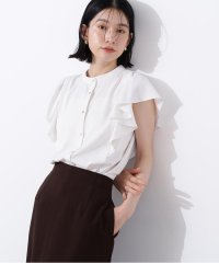 N Natural Beauty Basic/メタルボタンフリルスリーブブラウス/508224134