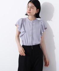 N Natural Beauty Basic/メタルボタンフリルスリーブブラウス/508224134