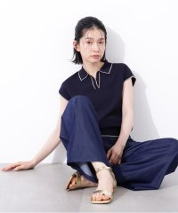 N Natural Beauty Basic/ラメラインスキッパーポロニット/508224139
