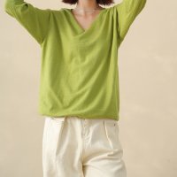 Doux Belle/ドゥー ベル Doux Belle サマーニット レディース 半袖 vネック/504153055