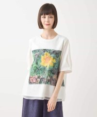 HIROKO BIS/Busy ButterflyプリントレイヤードTシャツ /洗える/508225618