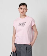 BEAUTY&YOUTH UNITED ARROWS/コットン ロゴプリント フレンチスリーブ Tシャツ/508057027