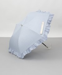 JILLSTUART/ジル スチュアート JILL STUART JILL STUART（ジル スチュアート）ストライプフリル晴雨兼用パラソル(2段折り傘)/508067051