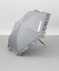 JILLSTUART/ジル スチュアート JILL STUART JILL STUART（ジル スチュアート）ストライプフリル晴雨兼用パラソル(2段折り傘)/508067051