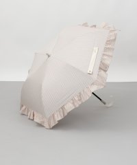 JILLSTUART/ジル スチュアート JILL STUART JILL STUART（ジル スチュアート）ストライプフリル晴雨兼用パラソル(2段折り傘)/508067051
