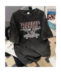 Rename /リネーム Rename ビッグシルエット ジャンキープリント ピグメント 半袖 Tシャツ 古着風 フライドポテト カレッジロゴ/508178241