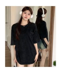 Rename /リネーム Rename ビッグシルエット ジャンキープリント ピグメント 半袖 Tシャツ 古着風 フライドポテト カレッジロゴ/508178241