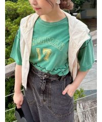 SM2/ピグメント加工メロー切替ロゴプリントTシャツ/508227076