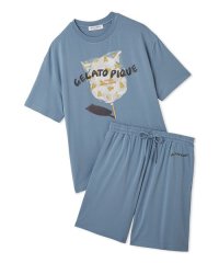 GELATO PIQUE HOMME/【HOMME】【接触冷感】レーヨン夏祭りプリントTシャツ&トハーフパンツセット/508227576