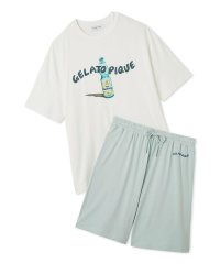 GELATO PIQUE HOMME/【HOMME】【接触冷感】レーヨン夏祭りプリントTシャツ&トハーフパンツセット/508227576