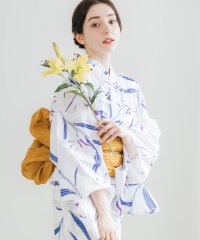 ロッキーモンロー Rocky Monroe 浴衣 2点セット レディース しわ兵児帯 和服 花柄 綿100% 女性用 大人 可愛い レトロ おしゃれ フリーサイ