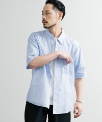 Rocky Monroe/ロッキーモンロー Rocky Monroe カジュアルシャツ ボタンダウン 半袖 メンズ レディース 無地 ストライプ オーバーサイズ 日本製 Upscape /508227594