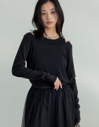 Re:EDIT/リエディ Re:EDIT 配色スムースカットソーロングTシャツ/508227735
