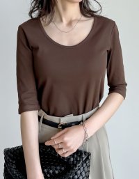 Re:EDIT/リエディ Re:EDIT バックオープンシンプルTシャツ/508227794