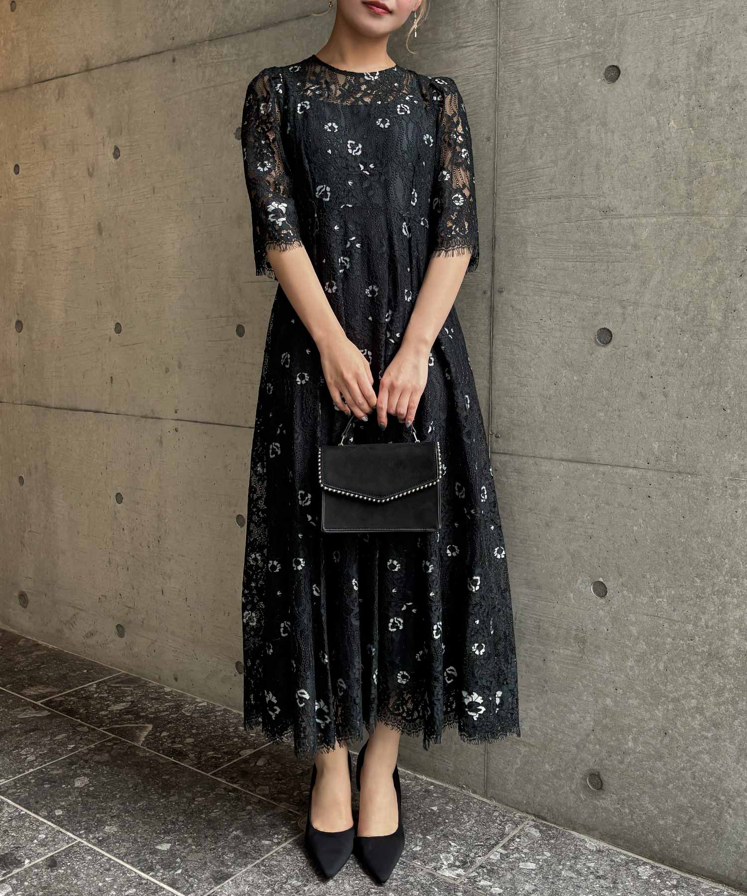 アイティ aity ドットチュールレイヤードドレス 結婚式