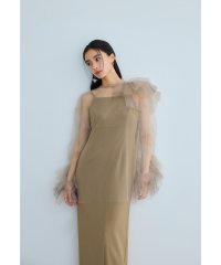niana/ニアナ niana ブルーミングチュールドレス 2点セット チュール フリル ブラウス キャミワンピース 結婚式 二次会 同窓会 成人式 お呼ばれワンピース パ/508227821