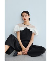 niana/ニアナ niana フリルオールインワンパンツドレス 結婚式 二次会 同窓会 成人式 お呼ばれ パーティードレス オケージョンドレス/508227822