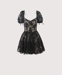LA POMME petit/ラポミ プチ LA POMME petit Big Collar Lace Embroidery Dress/508227955