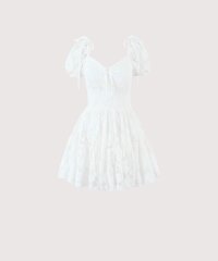 LA POMME petit/ラポミ プチ LA POMME petit Big Collar Lace Embroidery Dress/508227955