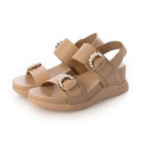 LANVIN COLLECTION/ランバン コレクション LANVIN COLLECTION 2連パールバックルプラットフォームサンダル/508227988