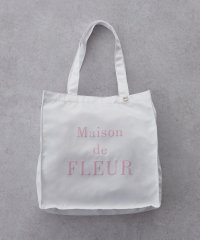 Maison de FLEUR/メゾン ド フルール Maison de FLEUR ブランドロゴ発泡プリントスクエアトート/508228202